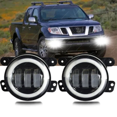LED Fog Light Lamps For Nissan Frontier Titan Armada Navara 2005-2019 Left Right - Image 1 of 4