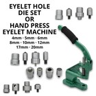 Eyelet Fixing & Hole Die Set OR Green Hand Press Eyelet Machine - Cutting Punch