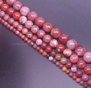 Natural Portuguese Agate Gemstone Round Loose Beads 4mm 6mm 8mm 10mm 12mm 15.5" - Picture 1 of 14