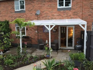 Aluminium Canopy Carport Patio cover / Caravan Cover / 6.3m Wide x 3m Projection - Picture 1 of 10