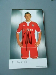AUTOGRAPHE FOOTBALL FICHE DE IVICA OLIC - Picture 1 of 1