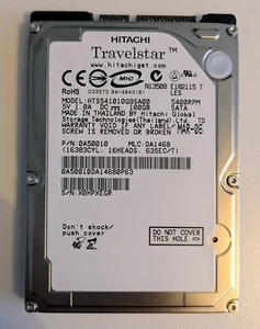 Hitachi Travelstar 5K100 100GB, 2,5" interne HDD, Laptop, 5400RPM, gebraucht  - Bild 1 von 2