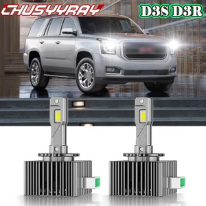 For GMC Yukon 2015 2016 2017 2X D3S LED Headlights Bulbs Low Beam - Picture 1 of 12