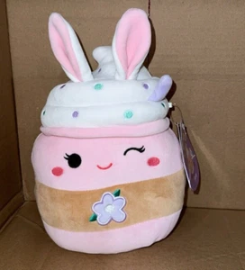 Squishmallow 8" Suey Shake Spring Flower Milkshake Easter Plush NEW - Picture 1 of 1