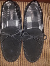 rockport suede clog slippers