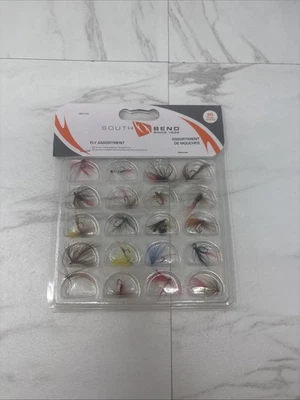 South Bend Fishing 20-Piece Fly Assortment - 20 Best Selling Flies SBFLY20 - Image 1 of 2