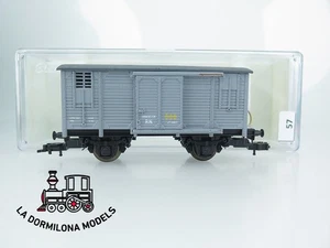 VR57 H0 =DC ELECTROTREN 1860 VAGON CERRADO Jfv 24617 GRIS RENFE - OVP - Bild 1 von 14