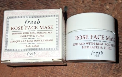 Mascarilla facial con infusión de pétalos de rosa fresca. Calma los tonos hidratantes 0,5 oz. Nuevo Foto 1 de 2