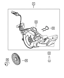Genuine Mopar Engine Oil Pump Kit 68252670AP - Picture 1 of 5