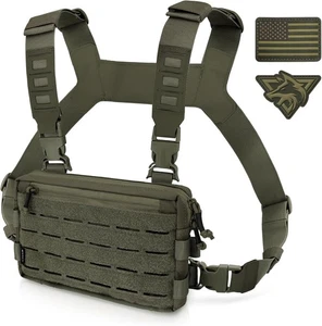 WYNEX Tactical Chest Rig Pack für Herren, Lauftasche mit Range Green  - Bild 1 von 7