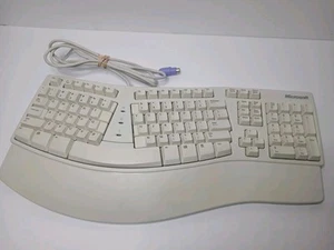 Microsoft Ergonomic Natural Keyboard Elite Wired PS/2 X06-19331 KU-0045 EUC - Picture 1 of 5