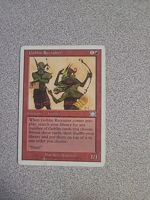 Magic The Gathering Goblin Recruiter Visions Regular - Image 1 of 2