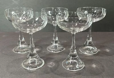 5 Rosenthal Clairon 900 Clear Crystal 4⅜" Sherry Liqueur Cocktail Stem Glasses! - Image 1 of 3