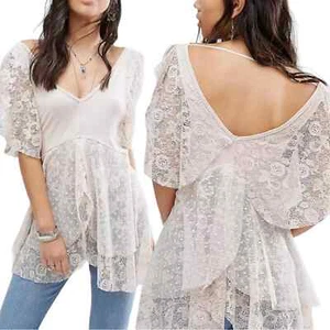 NWT Free People Heatherton Lace Top - Picture 1 of 9