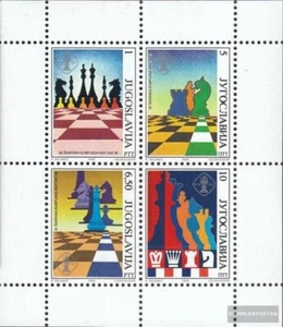 Yugoslavia block38 (complete issue) unmounted mint / never hinged 1990 Chess-Oly - Picture 1 of 1