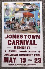 Jonestown PA Carnival Benefit 250th Anniversary Poster Bartlebaugh Amusements