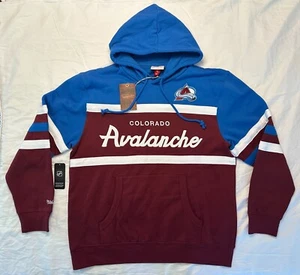 Mitchell & Ness Colorado Avalanche Hoodie Fully Stitched - Men's XL - NWT $110 - Picture 1 of 13