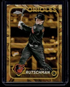 2024 Topps Gilded Collection Gold Wave Refractor Adley Rutschman 11/75 Baltimore - Picture 1 of 2