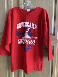 OKANAGAN Hockey School Hockey Vintage Jersey~ Supercamp~ Kids Youth Size XL - Picture 1 of 12