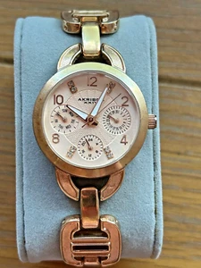 Akribos XXIV Ladies Watch, AK703RG, Rose Gold, Bangle, Multi Function - Picture 1 of 6