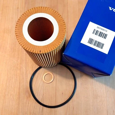 Filtro de aceite Volvo S60 V60 XC60 S80 XC70 XC90 3,0 L 3,2 L 30750013 con lavadora de drenaje Foto 1 de 4