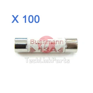 100Pcs Bussmann 250V 13A BS1362 Ceramic Fuse 6mm x 25mm RoHS # - Picture 1 of 2