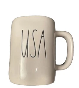 Rae Dunn Mug "USA" all white - Picture 1 of 3