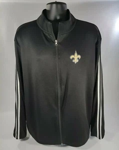 New Orleans Saints Herren Trainingsjacke mit durchgehendem Reißverschluss schwarz NFL Team Bekleidung Gr. 2XL - Bild 1 von 7