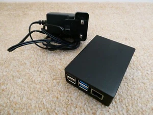 Raspberry Pi 4 Model B 4GB RAM + Aluminium Case + Power Supply Fully Working - Afbeelding 1 van 8