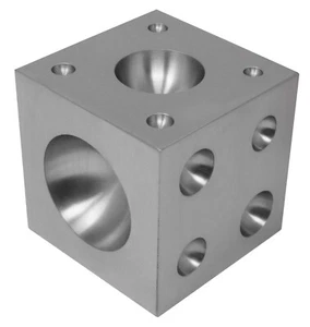Steel Doming Block 4" x 4" x 4" Dapping Jewelry Making Metal Forming Tool - Picture 1 of 1