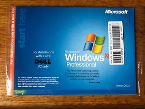 Płyta instalacyjna Microsoft Windows XP Professional - z kluczem produktu zapieczętowana - Zdjęcie 1 z 2
