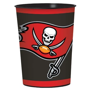 Tampa Bay Buccaneers Football Team Favor 16oz Plastic Reusable Drink Cup, Red... - Picture 1 of 1