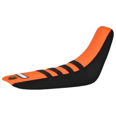 2000 - 2001 KTM 50 座椅套 Enjoy MFG 黑色和橙色带黑色 RIBS #107 — 第 1/3 张图片