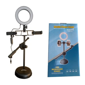 Sell Phone Holders Microphone Bracket Desktop beauty Selfie Ring LED Light Lamp - Picture 1 of 12