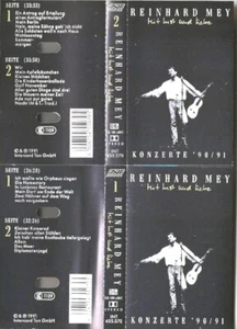 Mist Lust und Liebe - Reinhard Mey - 2 Kassetten - Konzerte 90/91 - Bild 1 von 5