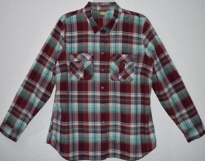 Eddie Bauer Women XL Top Roll Tab Sleeve Camp Shirt Outdoor Hiking Nylon Plaid - Picture 1 of 21