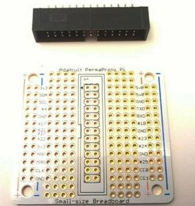 Adafruit Small-Size Perma-Proto Raspberry Pi Breadboard PCB Kit No. 28-1746 - Picture 1 of 5