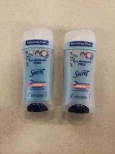 2-Secret White Peach Deodorant Aluminum-Free 2.4 oz ~ Free Shipping - Picture 1 of 2
