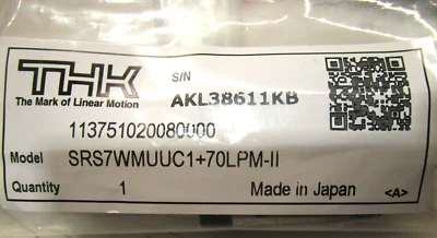 THK LINEAR MOTION GUIDE SRS7WMUUC1+70LPM-II - Image 1 of 2