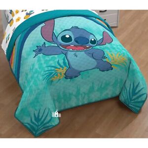 Lilo and Stitch Quilted Comforter and Pillow Sham Set Twin Bed - 2 Piece Set