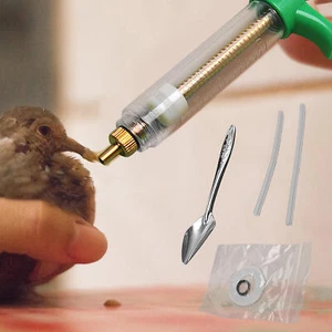 1X Fledgling And Baby Bird Manual Feeding With Tubes Parrot Feedings Syringe Set - Picture 1 of 15