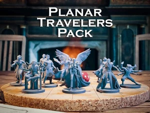 Planar Travelers Pack | 10 Miniatures Starter Set - DnD D&D Tabletop Minis - Picture 1 of 10