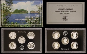 2020 Silver Quarter Proof Set - Box and COA - Picture 1 of 5
