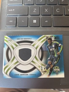 2013 Topps MLS Kit Relics Blue /49 Eddie Johnson #KIT-EJ - Picture 1 of 2