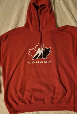 Suéter con Capucha Rojo Talla XL Vintage Saga Team Para Hombre Hoja de Hockey Ajuste Térmico Foto 1 de 4