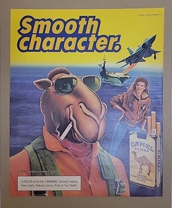 1989 Joe Camel Cigarettes Jet Acorazado Bomba Mujer Gafas de sol lisas Fuego Océano - Imagen 1 de 1