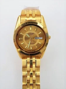 Citizen quartz women's gold dial water resistant metal base watch - Picture 1 of 5