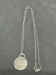 Tiffany and Co Sterling Silver Women's Necklace With Tag Preowned - Picture 1 of 12