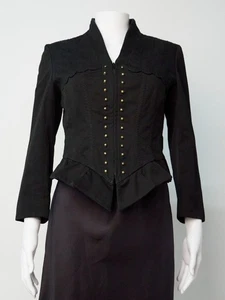 Alexander McQueen Fall 2002 Black Corset Vintage Jacket - Picture 1 of 5