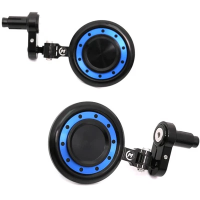 BLUE REACTOR Motorcycle Bar End Mirrors For Kawasaki ZRX 1100/ 1200 1999-2005 - Imagem 1 de 4